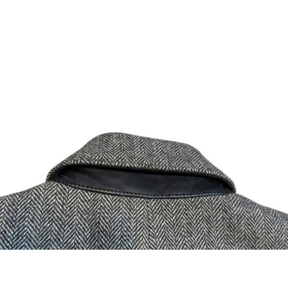 Express Wool Blend Womens Size XS Herringbone Tweed Coat Jacket Overcoat Dressy - Picture 5 of 8